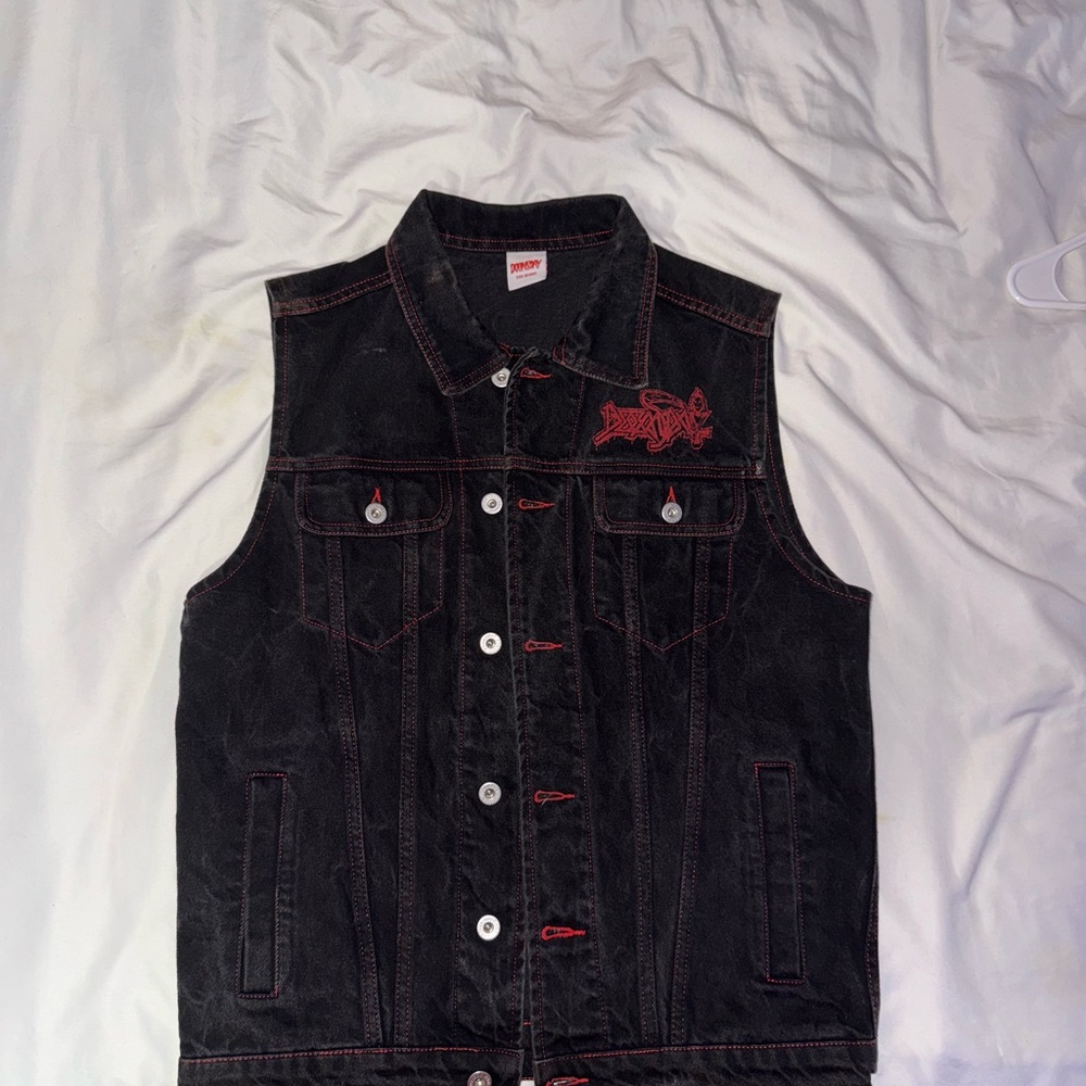 Creating Chaos Black Denim Vest